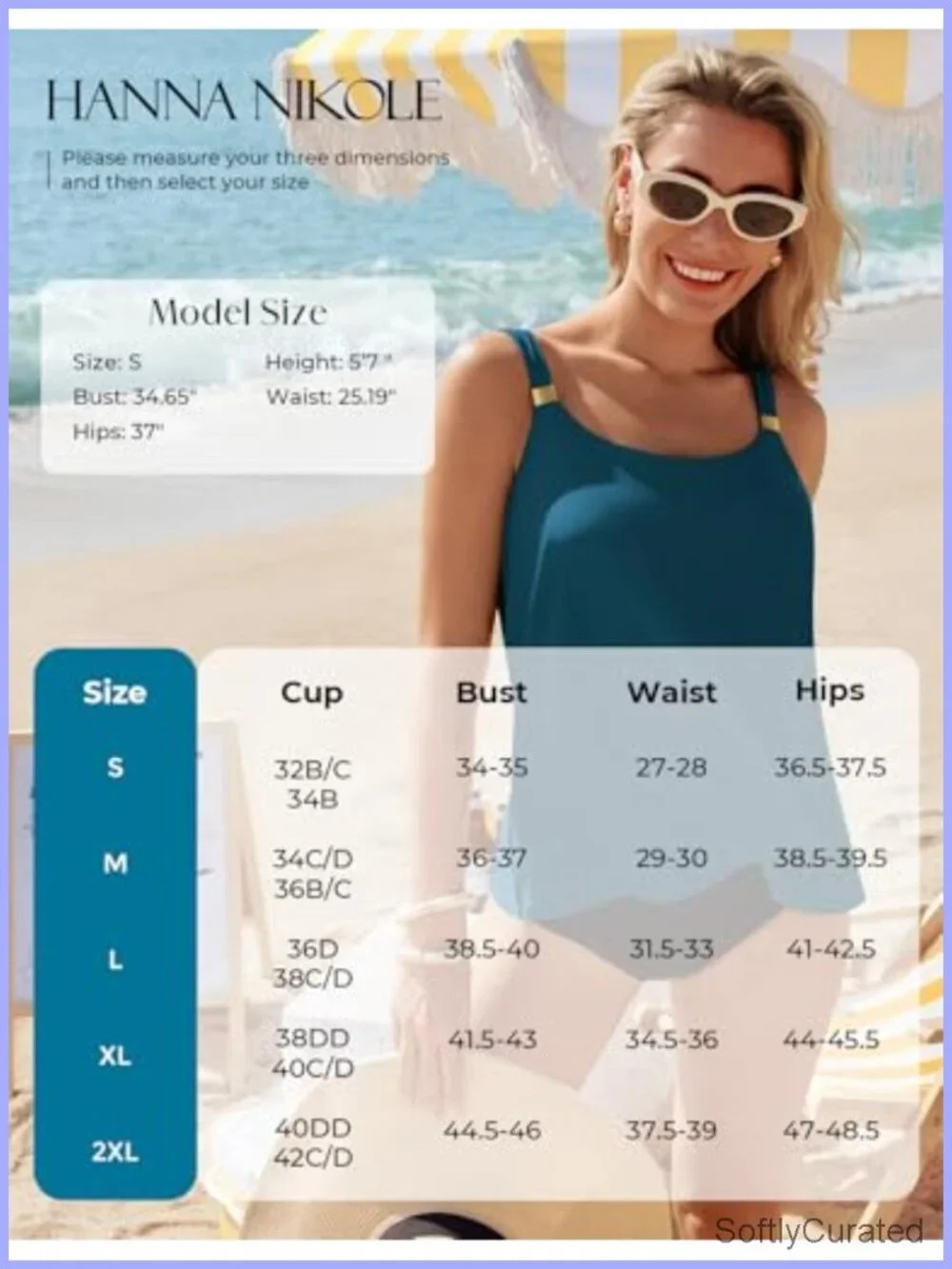 Women Flowy Tankini Top Only Loose Fit Bathing Suit Swim Top Tiered Swimwear